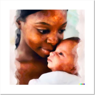 A mother and her baby Posters and Art